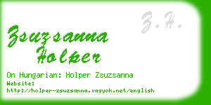 zsuzsanna holper business card